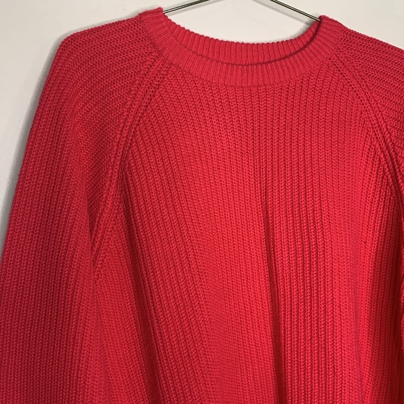 Bright Pink Oversized Sweater | Barbie Pink | Round Neck Sweater | Trendy TikTok - Picture 2 of 6